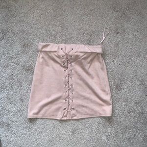Short Light Pink Skirt